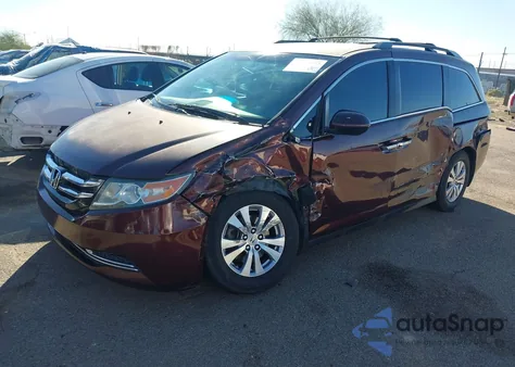 2015 Honda Odyssey Ex z USA, uszkodzony, nr VIN 5FNRL5H48FB006612